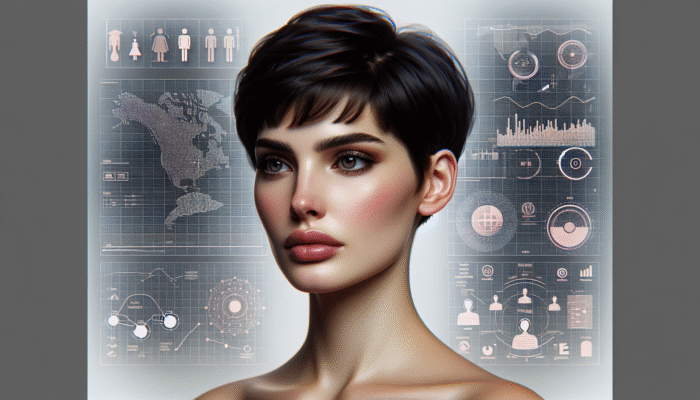 Short Hair Styles for Ladies: Woman showcasing a classic pixie cut, short and chic, embodying timeless charm and a global trend.