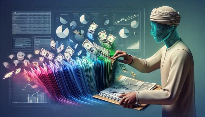 Can Debt Consolidation Boost Your Credit Fast: UK Guide | DCL Can Debt Consolidation Boost Your Credit Fast: A person organising colourful bills into a single folder, with a chart showing savings, symbolising debt consolidation.