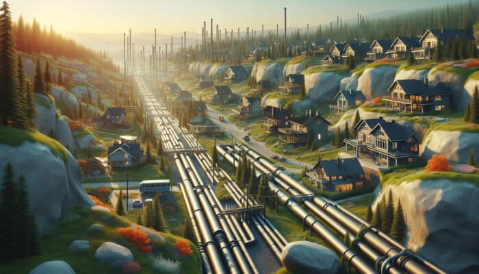 Natural Gas Line Services in Port Moody: A vibrant Port Moody community using natural gas for heating and cooking, emphasising low emissions and efficiency.