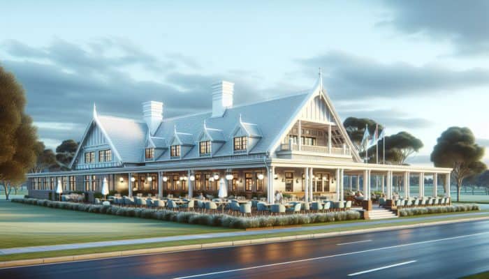 Modernized Amanzimtoti Country Club with sleek upgrades, blending contemporary and historical elements, featuring revamped dining and event spaces.