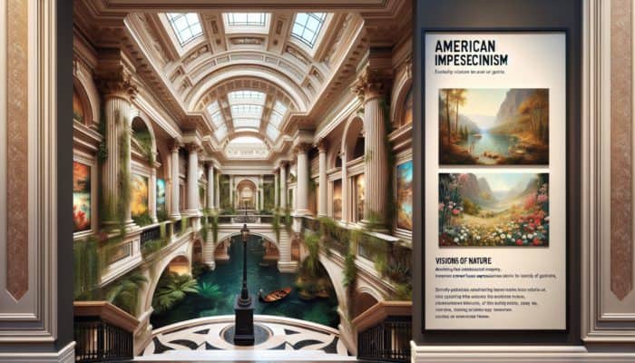 American Impressionism and Visions of Nature exhibits at the Bellagio Gallery of Fine Art.