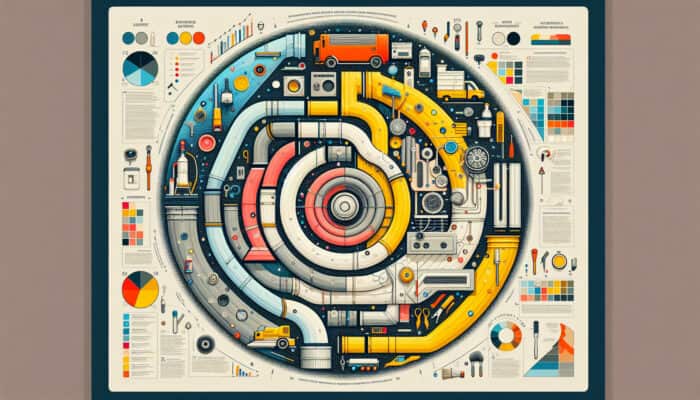 Infographic showcasing duct cleaning services in New Westminster, illustrating clean versus dirty ducts, tools used, and service area map.
